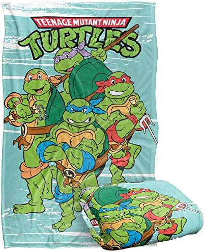 Teenage Mutant Ninja Turtles TMNT Turtle Group Silky Touch Super Soft Throw Blanket, 36"x58"