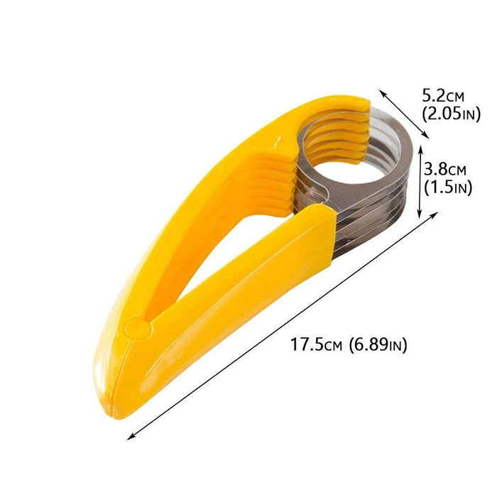 Guyuyii Banana Cutter Slicer - Quick, Safe, and Even Slices for Fruit Salads and Snacks - A Must-Have Kitchen Gadget for Kids, Adults, Elderly, and Healthy Eaters