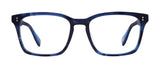 Scojo New York Leroy Street Blue Light Reading Glasses, Handmade Scratch Resistant Readers for Women and Men, (Navy Smoke - 2.25x)