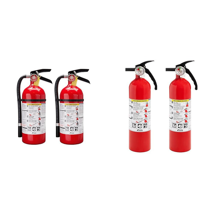 Kidde Pro 210 2A:10-B:C Fire Extinguisher, Rechargeable, Multi-Purpose for Home & Office, 4 lbs. & Fire Extinguisher for Home, 1-A:10-B:C, Dry Chemical Extinguisher, Red, Mounting Bracket