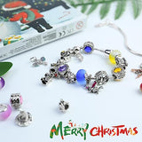 Christmas Advent Calendar 2024 for Girls and Boys With 24 Days Unique Gift Christmas Countdown Calendar Blind Box DIY Creative Charm Pendant Bracelet