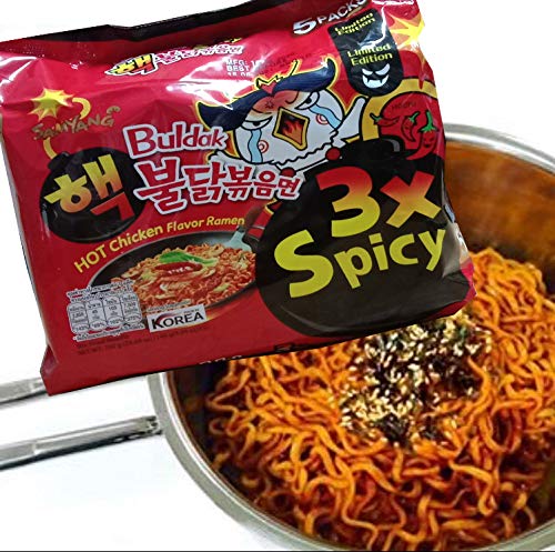 Samyang Hot Chicken Flavor Ramen Buldak 3X Spicy Instant Noodles