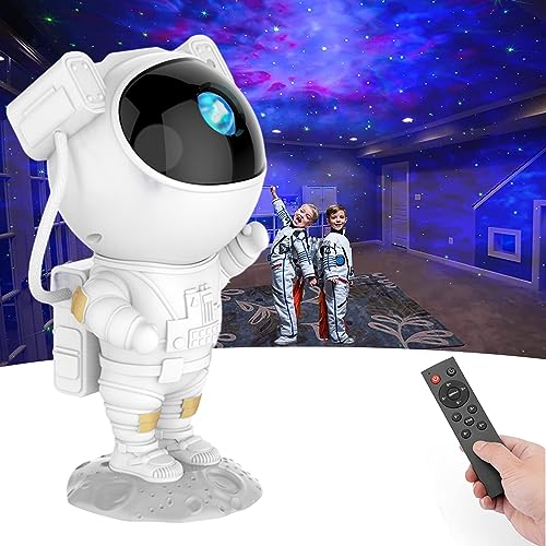 SFOUR Star Projector,Galaxy Night Light,Astronaut Starry Nebula Ceiling LED Lamp with Timer and Remote, Gift for Kids Adults for Bedroom, Birthdays,Christmas, Valentine's Day.(White)