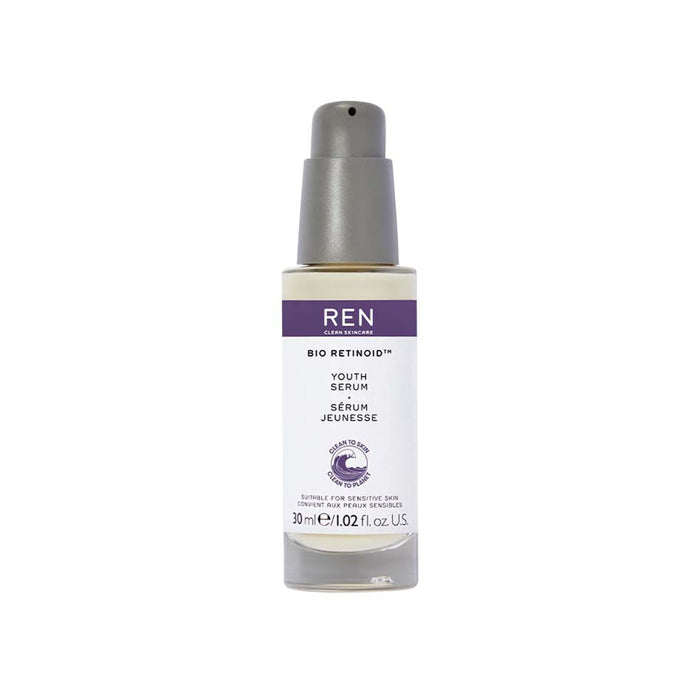 REN Clean Skincare - Bio Retinoid™ Youth Serum - Natural Retinol Alternative Face Serum for Sensitive Skin with Niacinamide & Ceramide, Cruelty-Free & Vegan