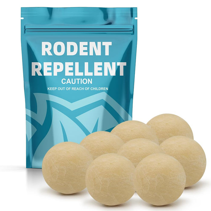 Puytgrda Rodent Repellent, Mice Repellents Indoor, Mouse Repellent Balls for House, Rat Repellant, Peppermint to Repel Mice and Rats, Keep Mice Out, Mouse Deterrent, Mouse Away for Camper-8 Packs