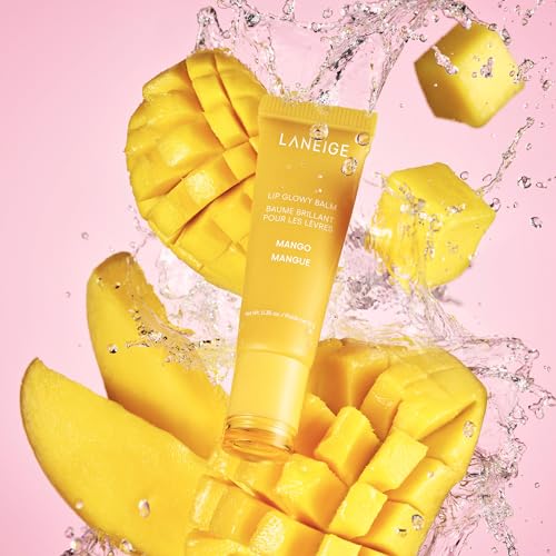 LANEIGE Lip Glowy Balm Mango: Hydrate, Glossy, Lightweight, Moisturize & Tint with Shea Butter