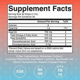 MaryRuth Organics Omega 3 Liquid Drops | 400mg DHA Per Serving | Omega 3 Supplement for Immune Support | Overall Health | for The Whole Family | 1oz