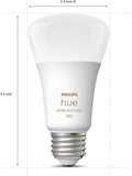 Philips Hue Smart 60W A19 LED Bulb - White and Color Ambiance Color-Changing Light - 1 Pack - 800LM - E26 - Indoor - Control with Hue App - Works with Alexa, Google Assistant and Apple Homekit