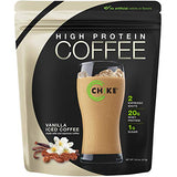 Chike Vanilla High Protein Iced Coffee, 20 G Protein, 2 Shots Espresso, 1 G Sugar, Keto Friendly and Gluten Free, 14 Servings (14.6 Ounce)