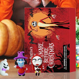 Halloween Advent Calendar 2024, 24 Day Halloween Countdown Calendar, Contains 24 Gifts Dolls, Nightmare Before Christmas Advent Calendar, Scary Halloween Doll Collectible Horror Figures Gift (Red-1)