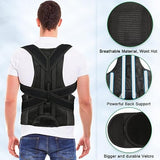 Back Brace Posture Corrector for Women Men -Adjustable and Breathable Support Scoliosis Back Brace for Waist, Back and Shoulder Pain - Improve Back Posture for Body Correction and Lumbar Support M(29"-33")