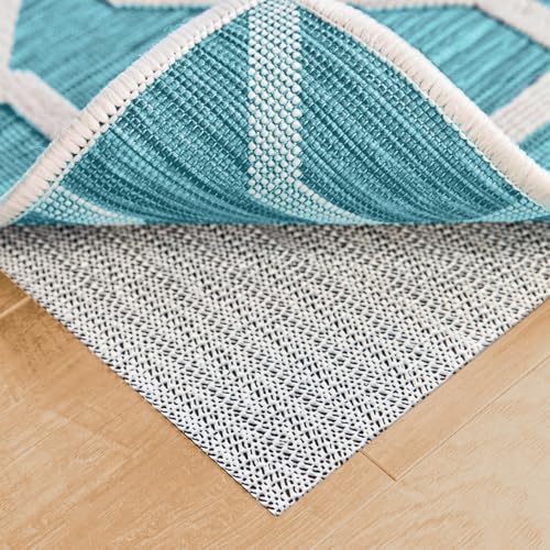 Rug Gripper Pad for Hardwood Floors, 4x6 FT, Slip Resistant Grip Pads for Hard Surfaces, Adds Cushion Under Carpet and Maximum Protection, Keeps Area Rugs and Carpets Safe and in Place on Floor