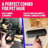 Chom Chom Detailer- Scraper for Pet Hair Remover and Lint - Great for CAR - Cat and Dog Hair Remover for Couch, Furniture, Carpet, Clothing and Bedding - Travel Multi-Surface Fur Removal Tool