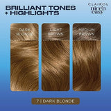 Clairol Nice'n Easy Permanent Hair Dye, 7 Dark Blonde Hair Color, Pack of 3
