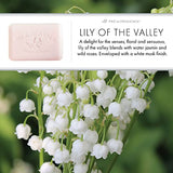 Pre de Provence Artisanal Soap Bar, Enriched with Organic Shea Butter, Natural French Skincare, Quad Milled for Rich Smooth Lather, Lily Of The Valley, 8.8 Ounce