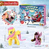 Advent Calendar 2024 Horse Figures - 24 Playset Countdown Days to Christmas Holiday, Xmas Decoration Surprise Gift for Boys Kids Girls Teens Fun Play Party Favor Classroom Prizes