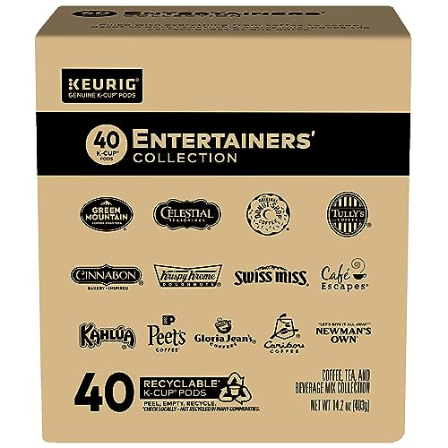 Keurig Entertainers' Collection Variety Pack, Single-Serve K-Cup Pods, 40 Count