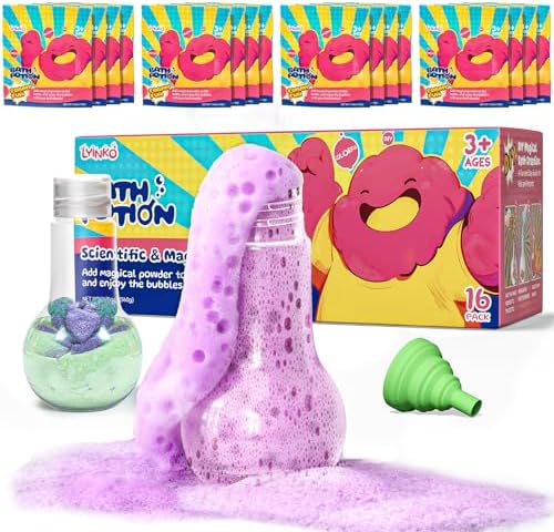 Bath Bomb Potion, Foams & Bubbles with an Eruption of Color, Colorful Fizzy, Fun Science Toddler