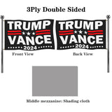 Jayus Donald Trump Vance 2024 Flag 2x3 FT for President Made in USA- Double Sided Trump 2024 Flags with 2 Brass Grommets for Outdoor Yard Lawn Banner Sign