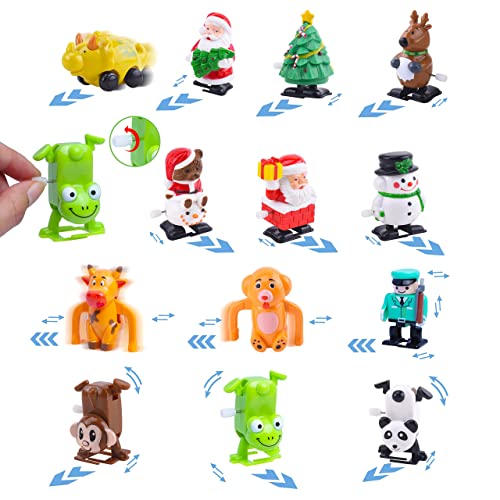 JOYIN Christmas Advent Calendar 2023 with Animal Wind Up Toys 24 Days Countdown with Animal toys for Kids Christmas Party Favor Xmas Gifts and Classroom Prize