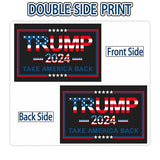 Evermight Large 24"x 16" Donald Trump 2024 Yard sign for President Election with Metal H-Stakes,MAGA Take America Back Signs, Vote for Republican, Double Sided Print for Outdoor Garden Decorations