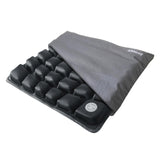 ANMSVI Air Inflatable Wheelchair Seat Cushion for Car, Office, Home Living, Adjustable Firmness for Coccyx, Sciatica Pain Relief, Tailbone Pain Relief, 46x 41x 5.3cm with Grey Cover