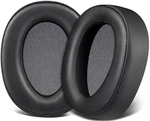 SOULWIT Replacement Earpads Cushions for Sony WH-H900N (h.Ear on 2 Wireless) & MDR 100ABN (h.Ear on Wireless) Noise Canceling Over-Ear Headphones, Ear Pads with Noise Isolation Foam - Black
