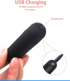 10 Modes Strong Shock Quiet Powerful Bullet Stick Portable Soft Silicone Ball Personal Bullet Massage Remote Control vibratiers for Women AB06
