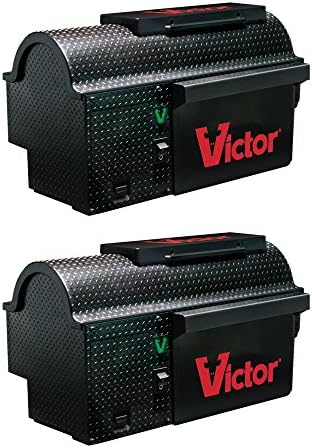Victor M260 Indoor Multi-Kill Humane Electronic Mouse Trap - No Touch, No See Electronic Intant Kill Mouse Trap - 2 Traps, Black