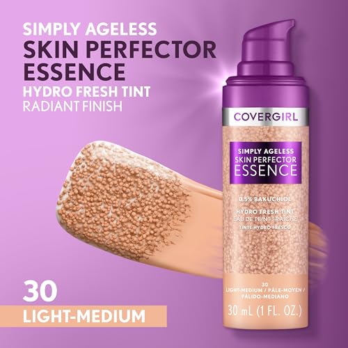 Covergirl Simply Ageless Skin Perfector Essence Foundation Bundle with Shades 40 Medium and 30 Light-Medium, 1oz Each