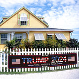 Generic Trump 2024 Flag 120"" x 20"" Take America Back Banner Donald Trump 2024 Sign Banner for Yard Garden Outdoor with 6 Brass Grommets