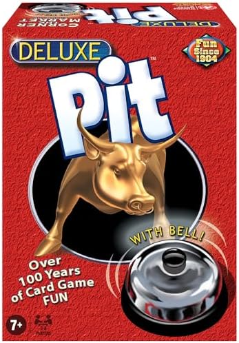 Deluxe Pit by Winning Moves Games USA, Loud and Raucous Party Game for 3 to 8 Players, Ages 7 and Up