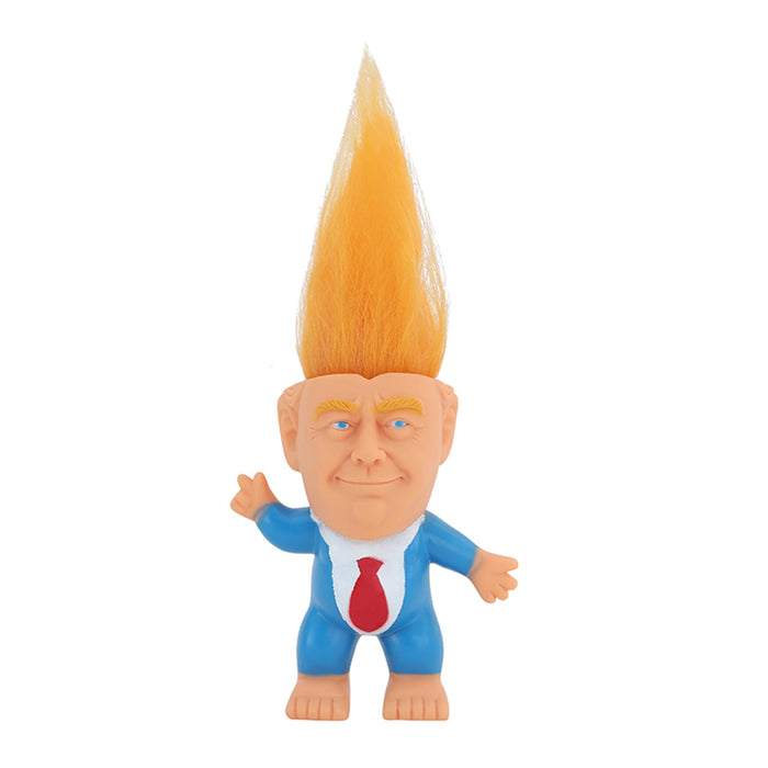 Donald Trump Toys Cute Rubber Troll Doll Toy Trump 2024 Take America Back, Troll Dolls Great Gifts for Trump Fans（Red Tie）