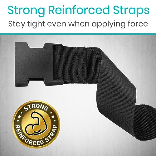 Vive Wheelchair Seatbelt - Safety Belt For The Elderly - Harness For Adults - Adjustable Straps For Chair/Bed Restraint - Patients Care - Falling out Prevention - For The Elderly, Pregnant & Paralyzed