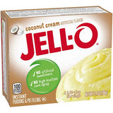 Jell-O Instant Coconut Cream Pudding & Pie Filling (3.4 oz Boxes, Pack of 6)