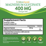 High-Absorption Magnesium Glycinate Tablets – 400 mg, 120 Count