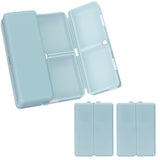 FYY Daily Pill Organizer,2 Pcs 7 Compartments Portable Pill Case Travel Pill Organizer,[Folding Design] Pill Box for Purse Pocket to Hold Vitamins,Cod Liver Oil,Supplements and Medication-Blue