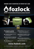 Fozlock Outdoor Faucet Lock System - Insulated Water Spigot Lock and Garden Hose Bib Lock with Cover, Stainless Steel - Prevent Water Theft and Stop Unauthorized Water Use, Easy Installation