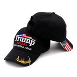 Trump 2024 Hat MAGA Hat Embroidered Save America Again Donald Trump Slogan USA Adjustable Baseball Cap for Woman Men