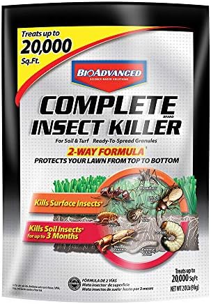 BioAdvanced 700289G Complete Insect Killer for Soil and Turf Pest Control, 20 Pound, Ready to Spread Granules