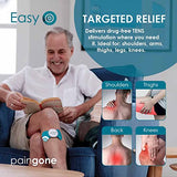 Paingone Easy - Wearable Effective Pain Relief | Wireless TENS Machine for Back, Arms, Legs and Shoulder Pain | Portable TENS Machine for Pain Management | Drug-Free Treatment | 2 Year Guarantee