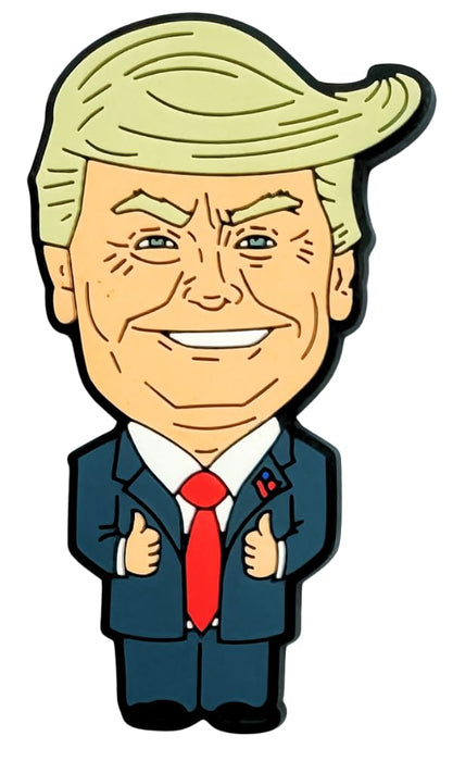 3-Inch Donald Trump Magnet [1-Pack]: Custom Made Political Satire Cartoon for Fridges, Lockers, and Whiteboards - Durable and Hilariously Unique Design