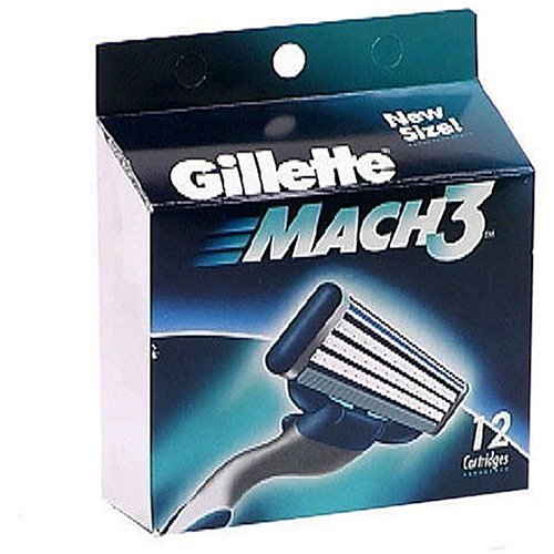 Gillette Mach3 Cartridges (Pack of 12)