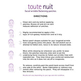 Toute Nuit Wrinkle Patches, Face Tape, Triangle - Forehead, Around Eyes and Lips - 45 Patches