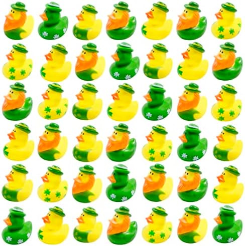 36 Pcs St. Patrick's Day Rubber Ducks,Baby Showers Accessories,Mini 2.16" Duckies Bath Toys for Kids St. Patrick's Day Party Favors,Gift Exchange (St. Patrick's Day)