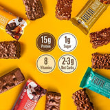 FULFIL Protein Snack Bars, Best Sellers Variety Pack, 15g Protein, Pantry Staples, 12 Count