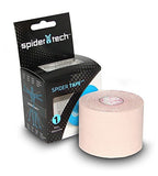 SpiderTech Gentle-Therapeutic Kinesiology Tape Roll for Hyper Sensitive and Radiated Skin 2"x16.4'50mmx5m