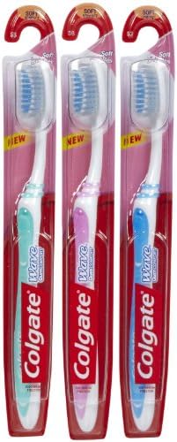 Colgate Wave Toothbrush, Compact Head, Soft - 3 pk