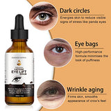 Caffeine Eye Serum - with EGCG, Vitamin C, Hyaluronic Acid, Collagen, Caffeine Eye Lift Serum - Reduces Puffiness, Dark Circles, Under Eye Bags, Wrinkles and Fine Lines Around The Eyes (60ml)