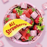 Strburst All Pink Chewy Candy - 2 Pounds Approx 180 Strawberry Candies - Bulk Candy Individually Wrapped Christmas Candy - Snacks for Kids and Adults - Pink Christmas Candy Bulk for Candy Buffet and Christmas Decoration